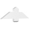 Ekena Millwork Eugene Architectural Grade PVC Gable Bracket, 36"W x 10 1/2"H x 2"D x 6"F, 7/12 Pitch GBP036X11X0206EUG00 - alternate 1